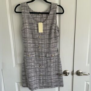 Monteau Tweed Style Mini Dress